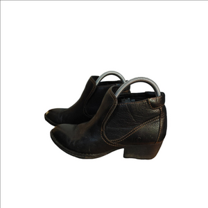 Born Rachelle Leather Ankle Booties Size 7